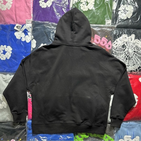 Palm Angels Hong Kong Sprayed Hoodie 'Black' - Picture 5 of 7